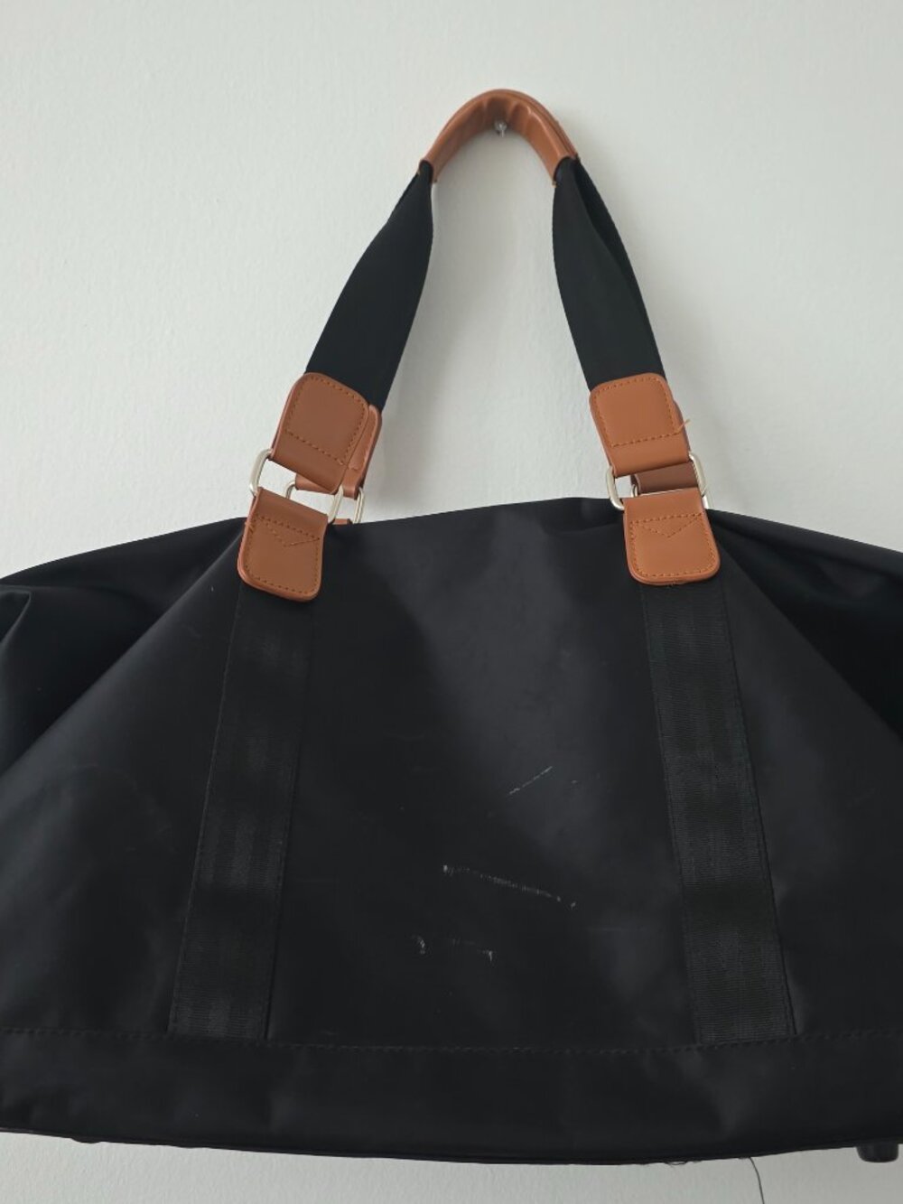 Bugatti Black & Brown Weekender Duffel Bag | Travel & Gym Bag - Picture 7 of 11